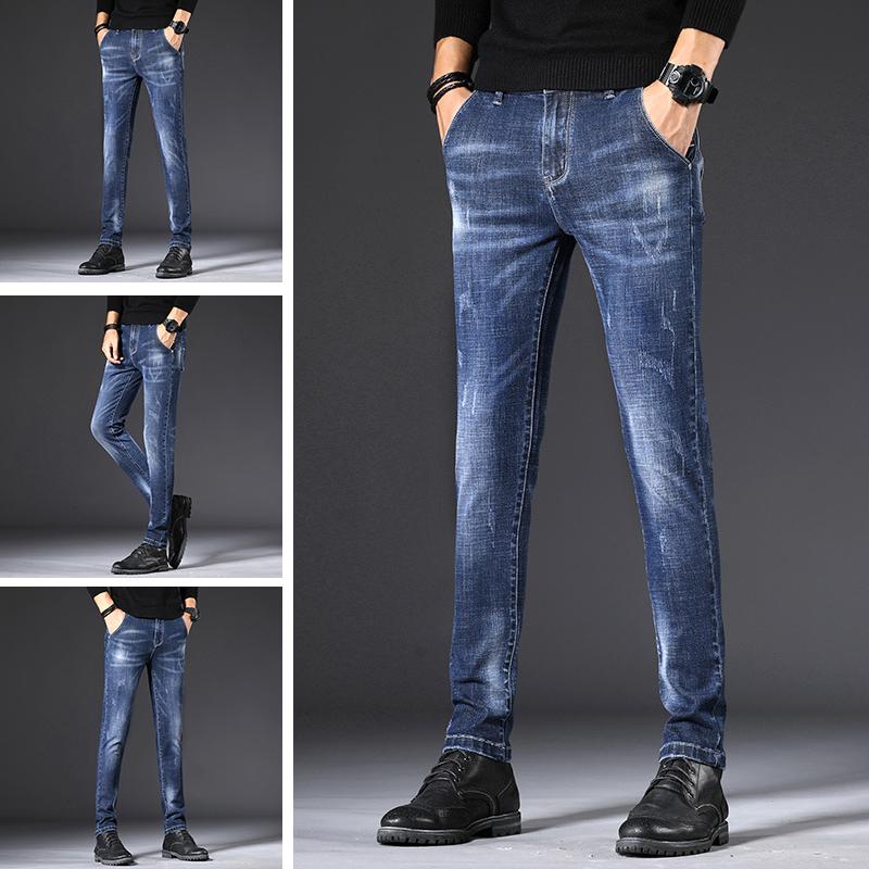 Men's Jeans All-match Denim 2021 Korean Slim Casual Trousers Autumn, Blue
Men's Jeans All-match Denim 2021 Korean Slim Casual Trousers Autumn, Blue