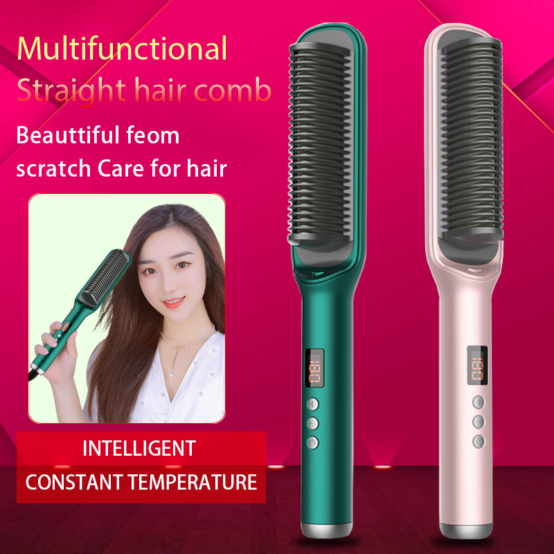 Electric Professional Negative Ion Hair Straightening Comb LCD Display Curling Comb 2 in 1 Hair Straightener Styler Tool
Electric Professional Negative Ion Hair Straightening Comb LCD Display Curling Comb 2 in 1 Hair Straightener Styler Tool