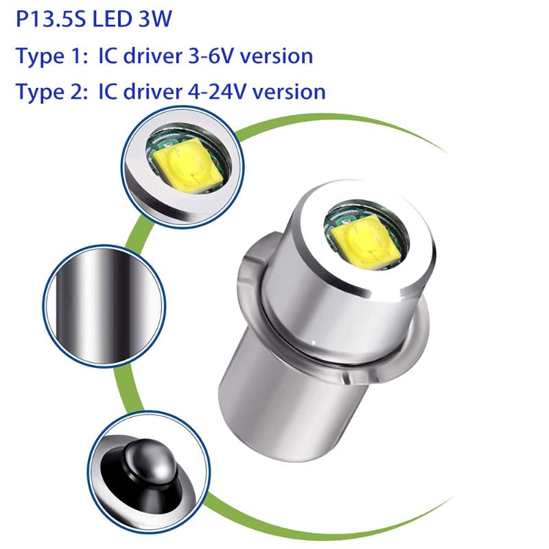Car Headlights P13.5S LED Bulb 3W 3V 6V 12V 18V 200LM PR2 Maglite Replacement Torches Work Light Lamp
Car Headlights P13.5S LED Bulb 3W 3V 6V 12V 18V 200LM PR2 Maglite Replacement Torches Work Light Lamp