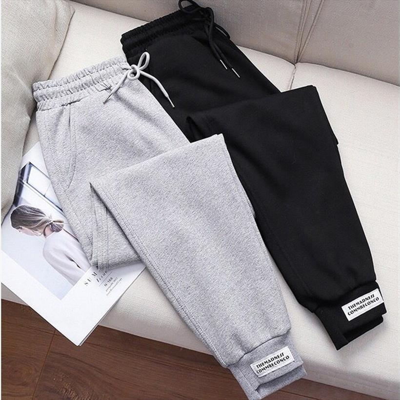 autumn winter casual sweatpants womens pants high waist loose cotton harem female fleece elastic trousers 3152, Black;white
autumn winter casual sweatpants womens pants high waist loose cotton harem female fleece elastic trousers 3152, Black;white