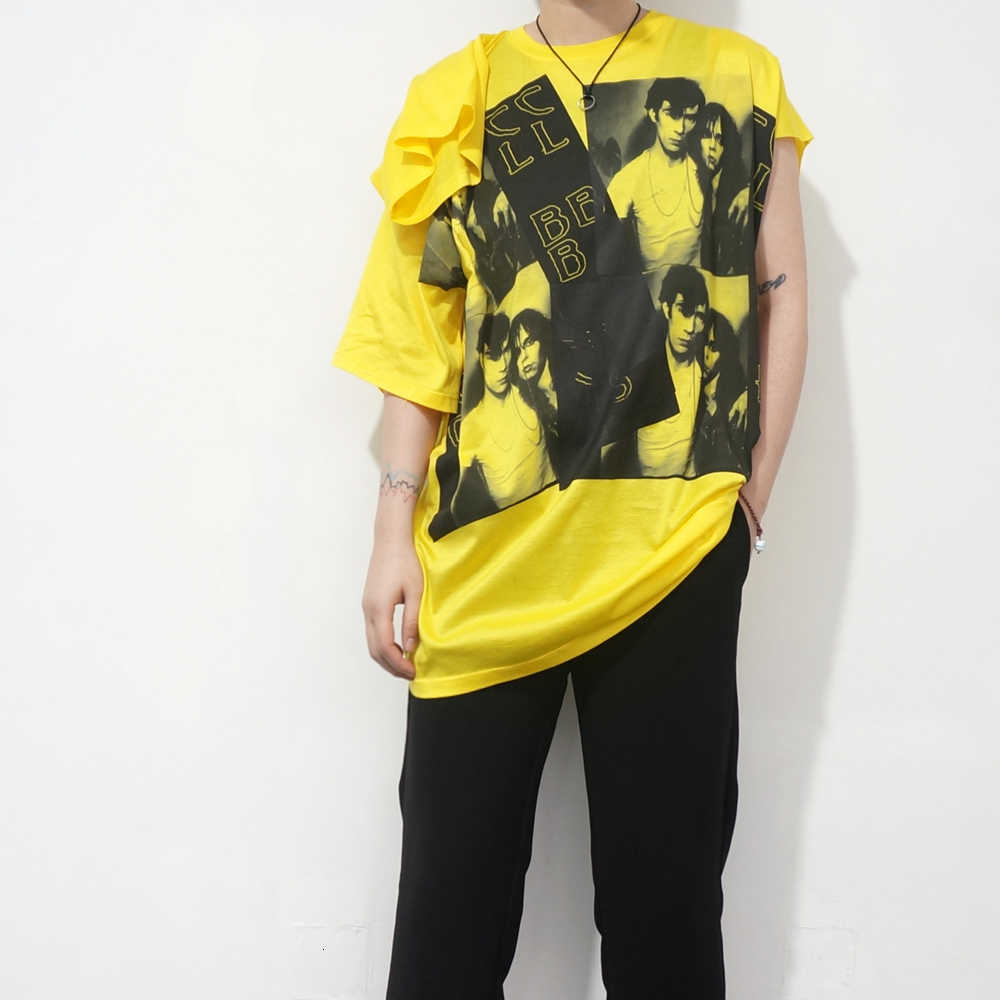 R AF 19SS Loose Punk Head Asymmetric Deconstructed Short Sleeve INS Unisex T Shirt, White;black
R AF 19SS Loose Punk Head Asymmetric Deconstructed Short Sleeve INS Unisex T Shirt, White;black