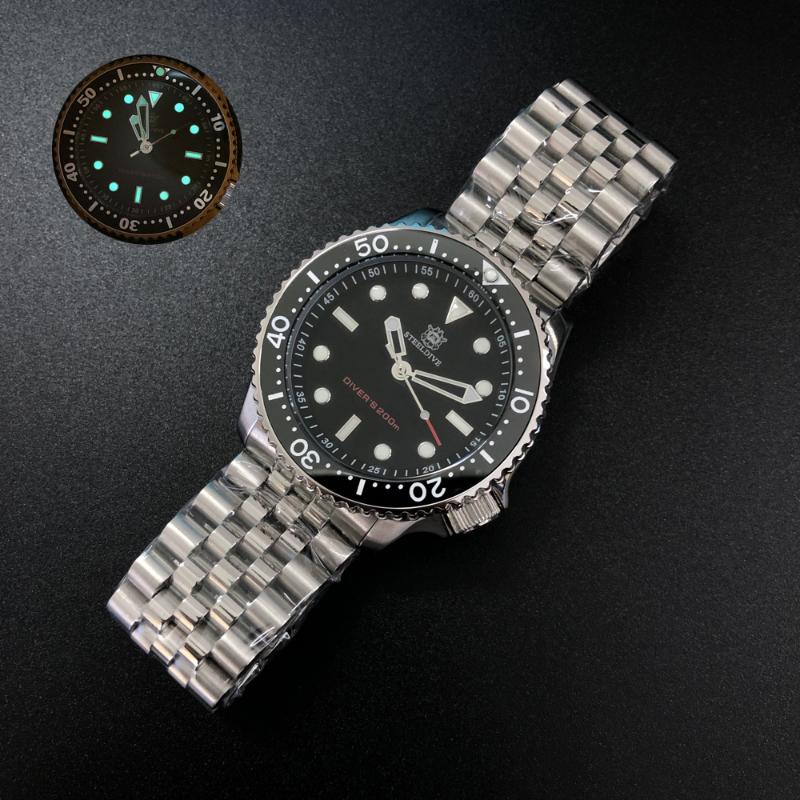 Wristwatches STEELDIVE Luxury Watches For Men,men Dive Watch Sport Men's Quartz 200m Waterproof Super Luminous Clock Bezel, Mens watches 4
Wristwatches STEELDIVE Luxury Watches For Men,men Dive Watch Sport Men's Quartz 200m Waterproof Super Luminous Clock Bezel, Mens watches 4