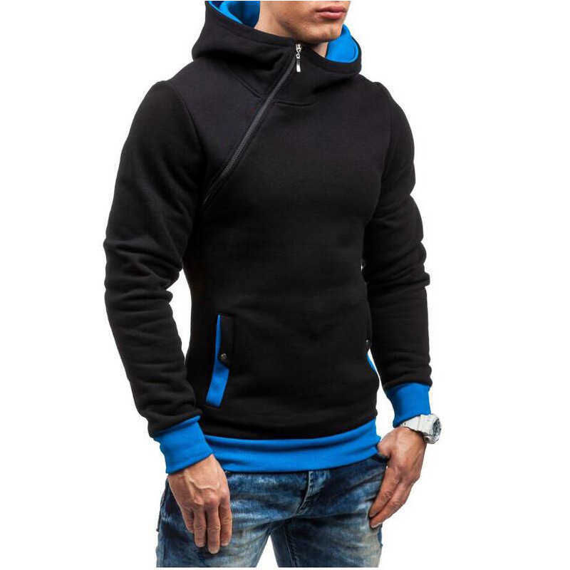 Slim fit Mens Hoodies hooded Jacket male zipper Coat Hip Hop hoodies and sweatshirts Hoody Sweatshirt sportwear Tracksuit 210927
