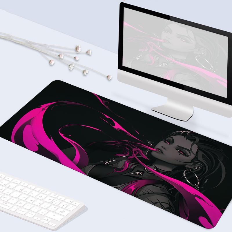 Mouse Pads & Wrist Rests Desk Mat Valorant Gaming Large Rubber Washable Speed Gamer Accessories Locking Edge XL Otaku Laptop Keyboard Mats