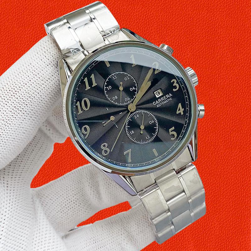 Wristwatches Watch Automatic Machinery Carrera High-Quality Pagani Design + Luxury Stainless Steel Sapphire Glass Imported Movement, Style 6
Wristwatches Watch Automatic Machinery Carrera High-Quality Pagani Design + Luxury Stainless Steel Sapphire Glass Imported Movement, Style 6