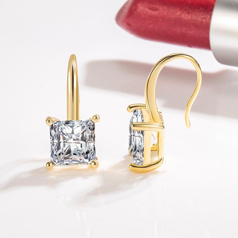 Stud 100% Original 925 Sterling Silver Earrings Natural Gemstone Diamond For Women Minimalist Jewelry, Golden;silver
Stud 100% Original 925 Sterling Silver Earrings Natural Gemstone Diamond For Women Minimalist Jewelry, Golden;silver