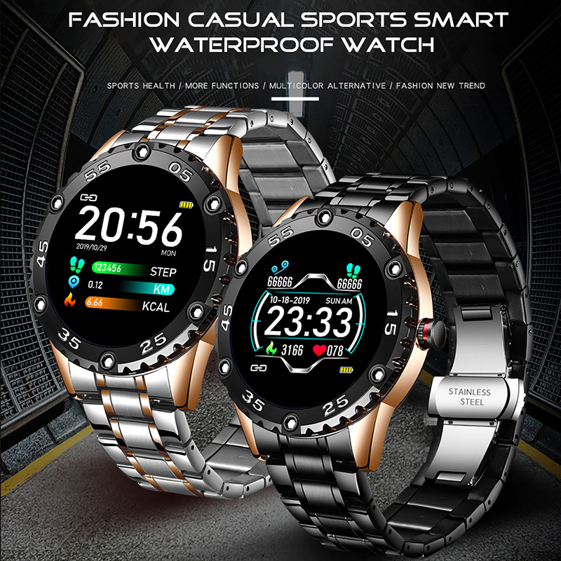 LIGE Men Smart Watch Heart Rate Blood Pressure Monitor Smartwatch Fitness Tracker Sports Waterproof Watches Man for Android iOSg, Gold sliver
LIGE Men Smart Watch Heart Rate Blood Pressure Monitor Smartwatch Fitness Tracker Sports Waterproof Watches Man for Android iOSg, Gold sliver