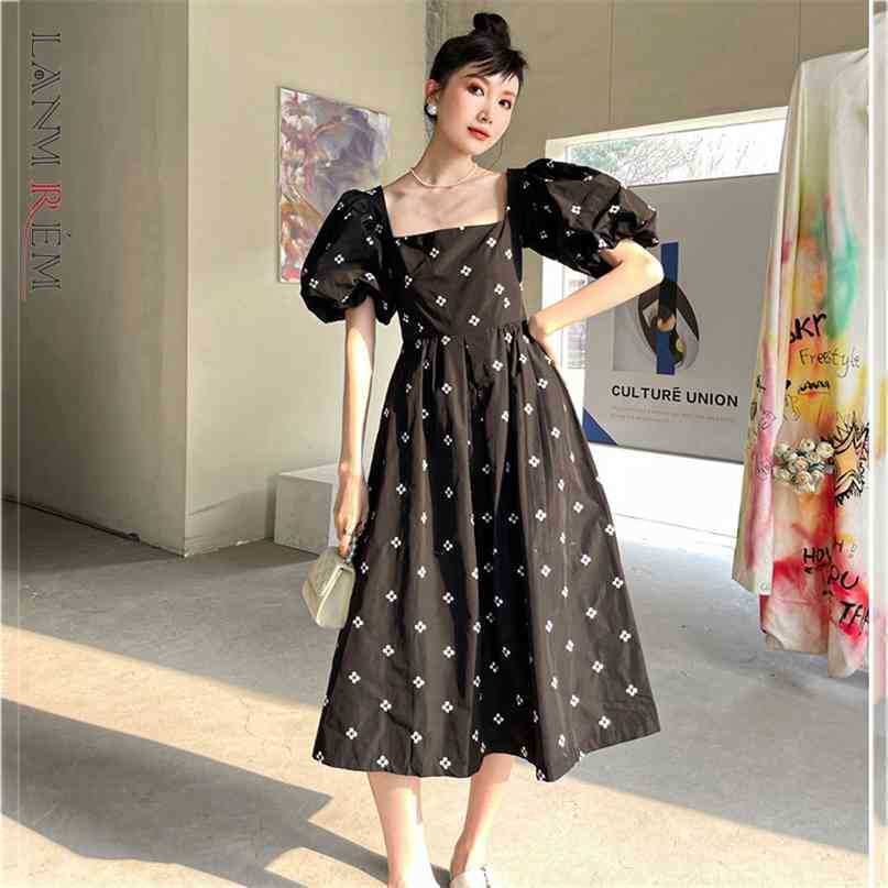 Women's Black Flower Long Dress Square Collar Lantern Sleeve Loose Sweet Fashion Trend Spring Summer 2E12470 210526
Women's Black Flower Long Dress Square Collar Lantern Sleeve Loose Sweet Fashion Trend Spring Summer 2E12470 210526