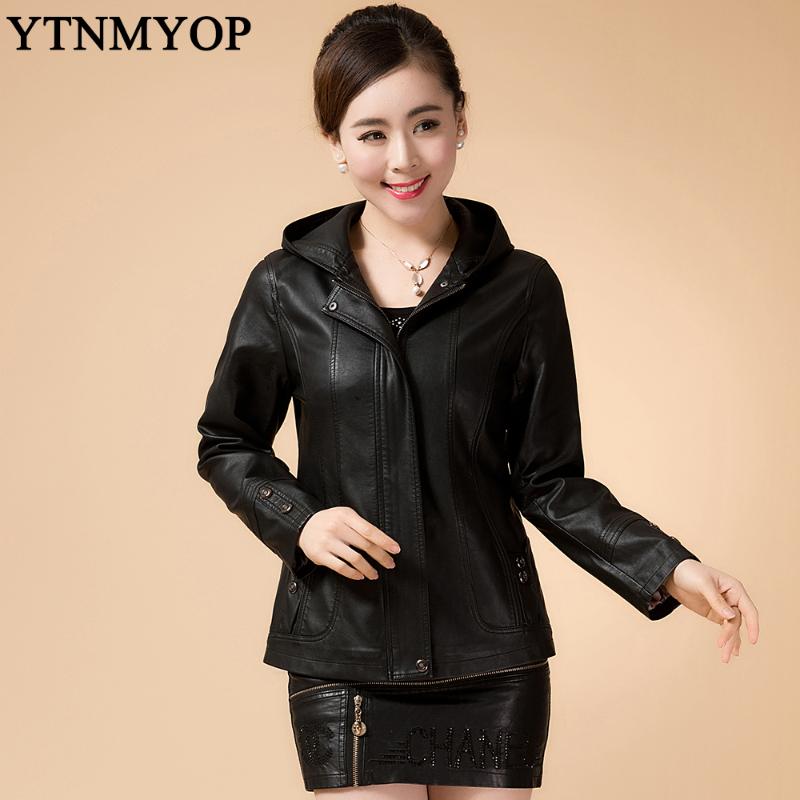 Women's Leather & Faux Plus Size Mother Clothing 2021 Spring Women Jacket With Hooded Outerwear Slim Fashion Tops Coats, Black
Women's Leather & Faux Plus Size Mother Clothing 2021 Spring Women Jacket With Hooded Outerwear Slim Fashion Tops Coats, Black