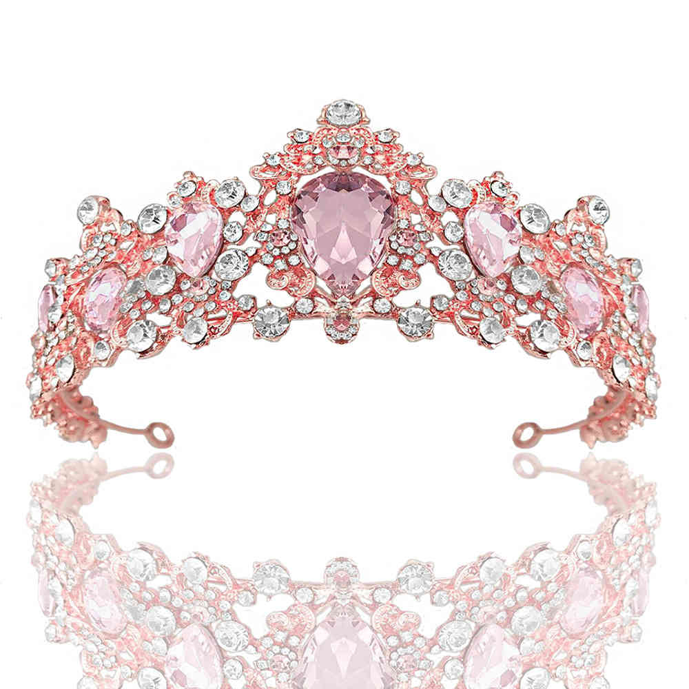 KMVEXO Tiaras Wedding Bridal Accessories Luxury Baroque Crystal Pink Queen Crown Women Adult Gift Party Hair Jewelry
KMVEXO Tiaras Wedding Bridal Accessories Luxury Baroque Crystal Pink Queen Crown Women Adult Gift Party Hair Jewelry