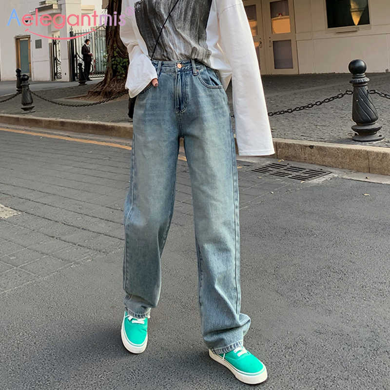 Aelegantmis High Waist Wide Leg Jeans Women Casual Loose Denim Trousers Retro Cowboy Straight Long Pants Korean Chic Harajuku 210607, Blue
Aelegantmis High Waist Wide Leg Jeans Women Casual Loose Denim Trousers Retro Cowboy Straight Long Pants Korean Chic Harajuku 210607, Blue
