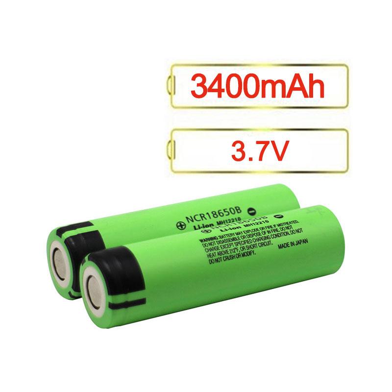 Hot Top Quality NCR18650B 18650 Battery 3400mAh 18650B 3.7V High Drain Li-ion Batteries