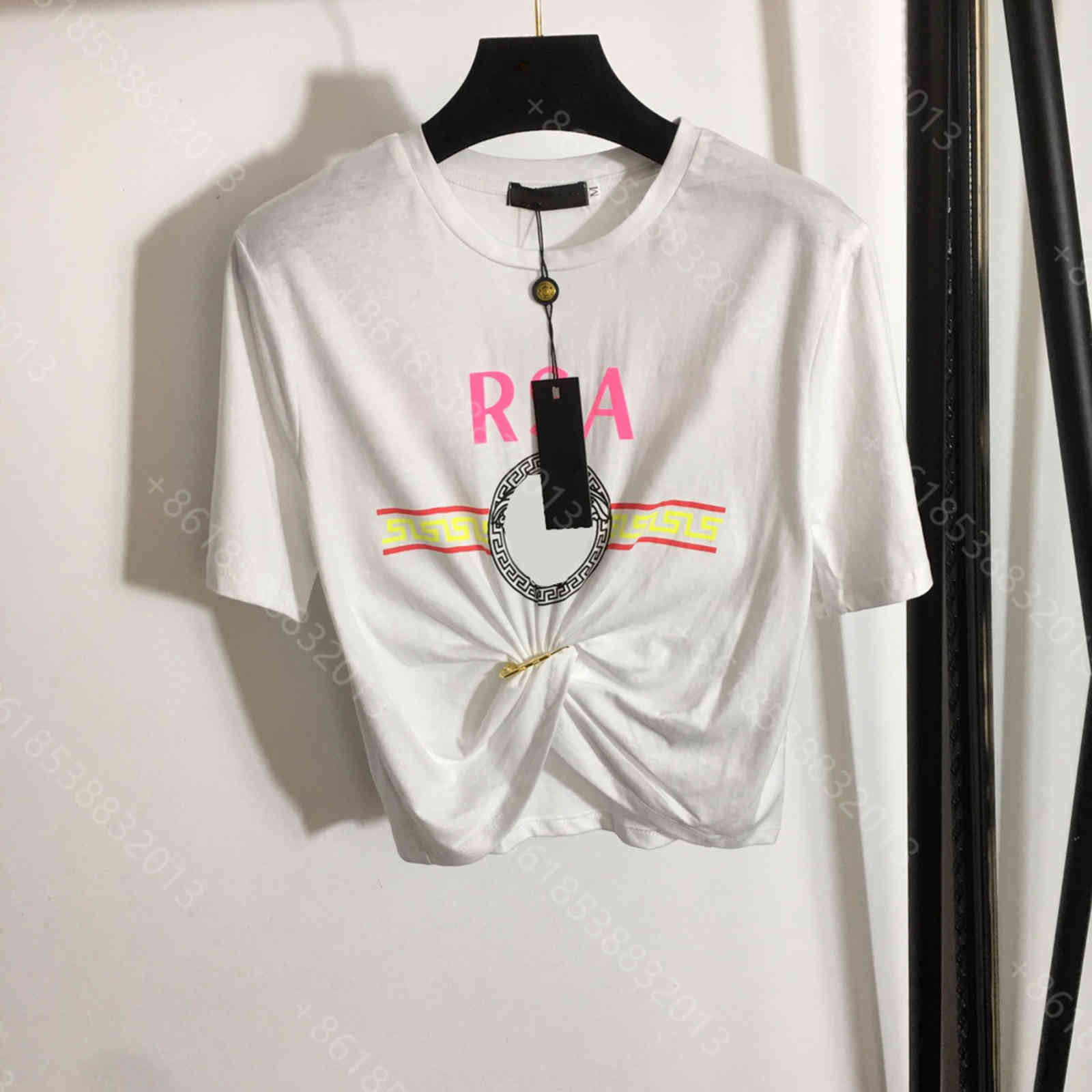 21ss designer clothes women cotton T shirt short slim slimming gilding printing simple short-sleeved t-shirt graphic pack pullover metal knot decoration album, Supplementary price difference
21ss designer clothes women cotton T shirt short slim slimming gilding printing simple short-sleeved t-shirt graphic pack pullover metal knot decoration album, Supplementary price difference
