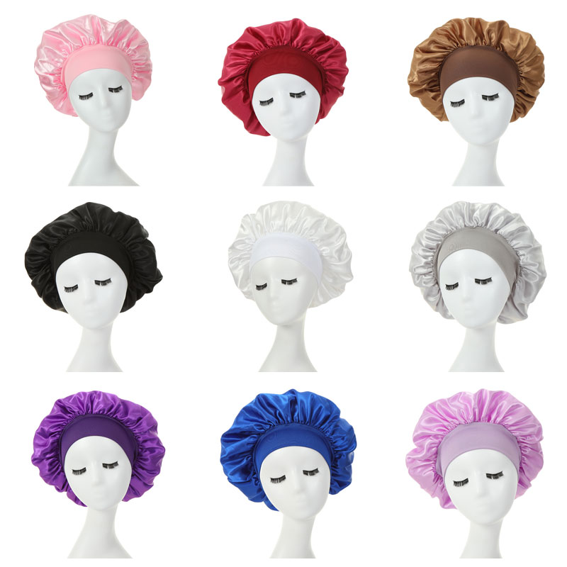 Solid Color Satin Wide Band Elastic Night Hat Women Headwear Sleep Caps Bonnet Hair Care Fashion Accessories
Solid Color Satin Wide Band Elastic Night Hat Women Headwear Sleep Caps Bonnet Hair Care Fashion Accessories