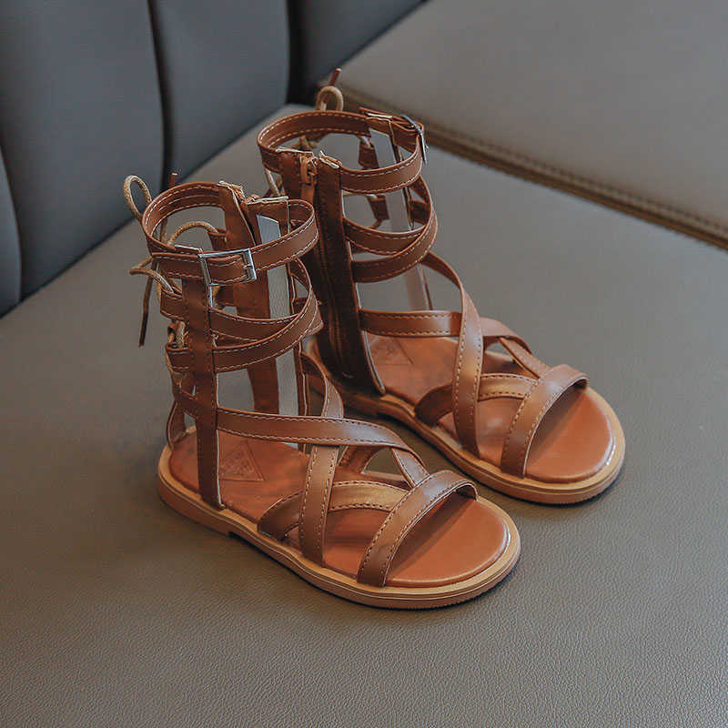 2636 Spring Summer Children Shoes for Girl Boy New Casual Fashion Gladiator Active Kid Baby Toddler Leather Sandles Q0629283