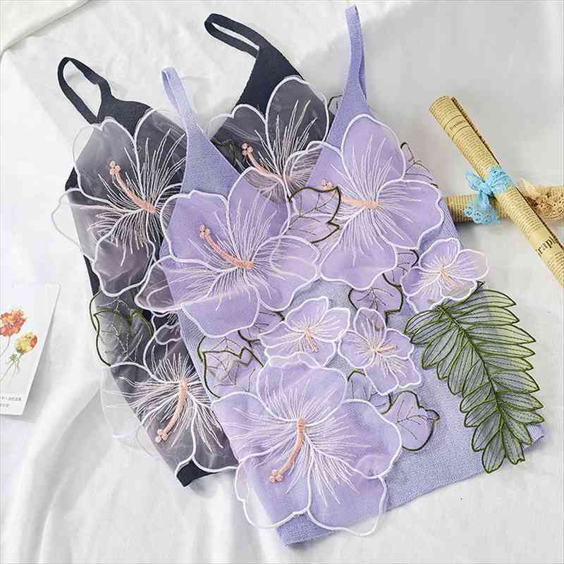 summer flower embroidery women t-shirts solid straped short high waist lady elegant crop, White
summer flower embroidery women t-shirts solid straped short high waist lady elegant crop, White