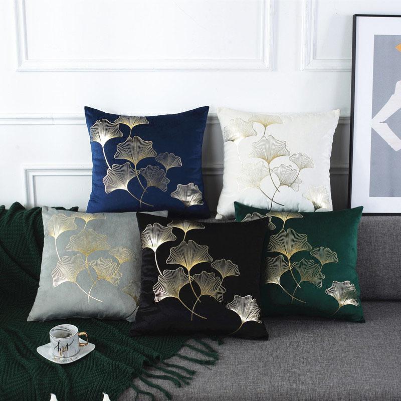 Cushion/Decorative Pillow Bronzing Ginkgo Leaf Living Room Decorative Sofa Cushion Cover Pillowcase Polyester Nordic Home Decor 45*45 40749, 2dt-40746-004
Cushion/Decorative Pillow Bronzing Ginkgo Leaf Living Room Decorative Sofa Cushion Cover Pillowcase Polyester Nordic Home Decor 45*45 40749, 2dt-40746-004