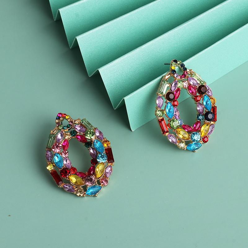 Stud JUJIA Colorful Crystal Rhinestone Earrings For Women Party Jewelry Trendy Wedding Gifts Wholesale
Stud JUJIA Colorful Crystal Rhinestone Earrings For Women Party Jewelry Trendy Wedding Gifts Wholesale
