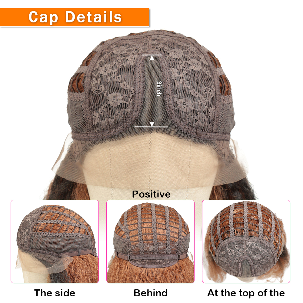 wigs 28 inch Afro Kinky Straight Synthetic Lace Front Wig Frontal Wigs For Black Women NatureHigh Resistant Material hair