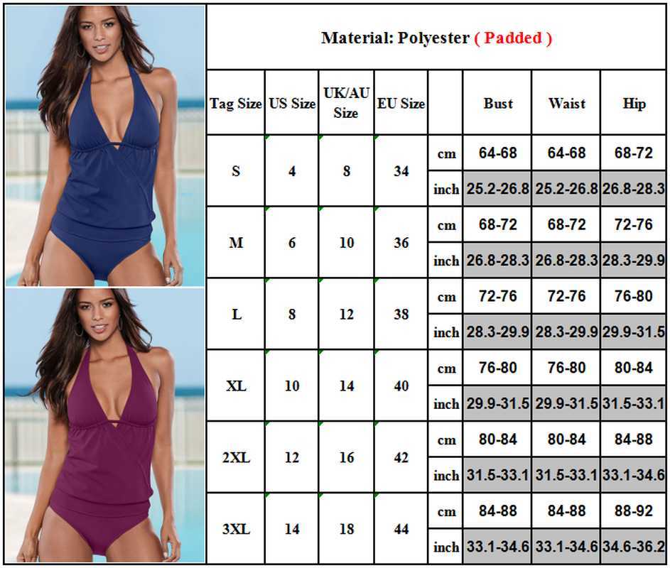 Women Sporty Plain Tankini Set Backless Padded Swimsuit Swimwear Beach Bathing Suit Bikini Sexy 210625