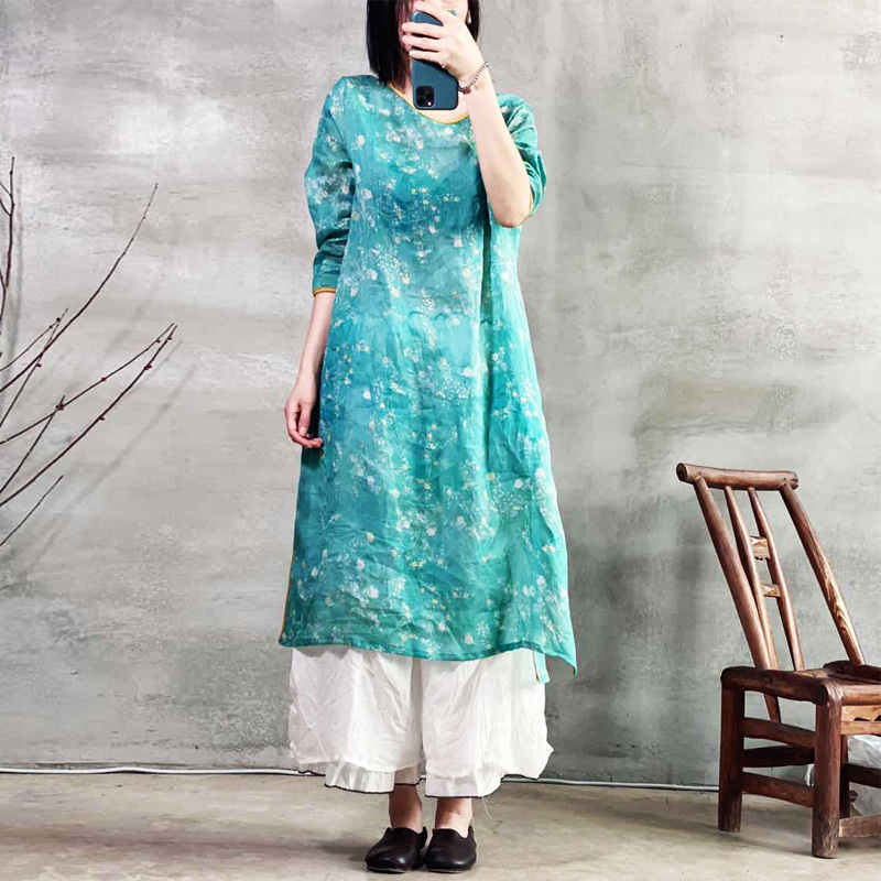 Johnature Women Print Floral Dresses Ramie O-Neck Nine Sleeve Summer Vintage Female Clothes Loose High Quality Dresses 210521, Purple
Johnature Women Print Floral Dresses Ramie O-Neck Nine Sleeve Summer Vintage Female Clothes Loose High Quality Dresses 210521, Purple