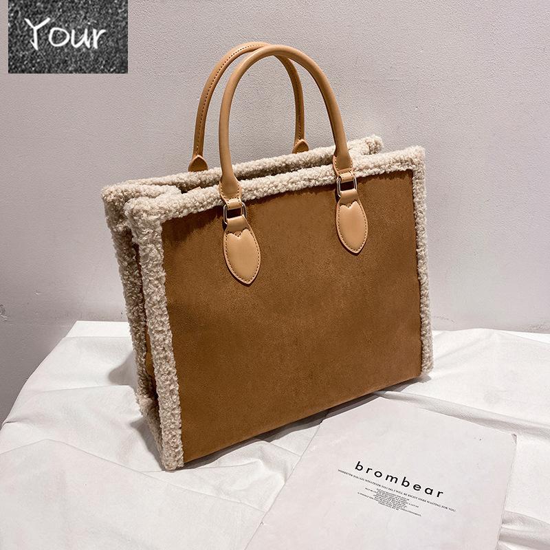 Evening Bags Casual Lambswool Large Capacity Women Handbags Designer Tote Shoulder Bag Luxury Scrub Leather Fur Crossbody Composite Purse
Evening Bags Casual Lambswool Large Capacity Women Handbags Designer Tote Shoulder Bag Luxury Scrub Leather Fur Crossbody Composite Purse