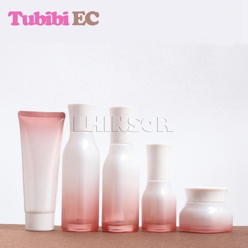 Storage Bottles & Jars 5pcs/lot Gradient Pink Glass Spray Press Pump Bottle Lotion Cream Empty Tubes Cosmetic Packing Containers
Storage Bottles & Jars 5pcs/lot Gradient Pink Glass Spray Press Pump Bottle Lotion Cream Empty Tubes Cosmetic Packing Containers