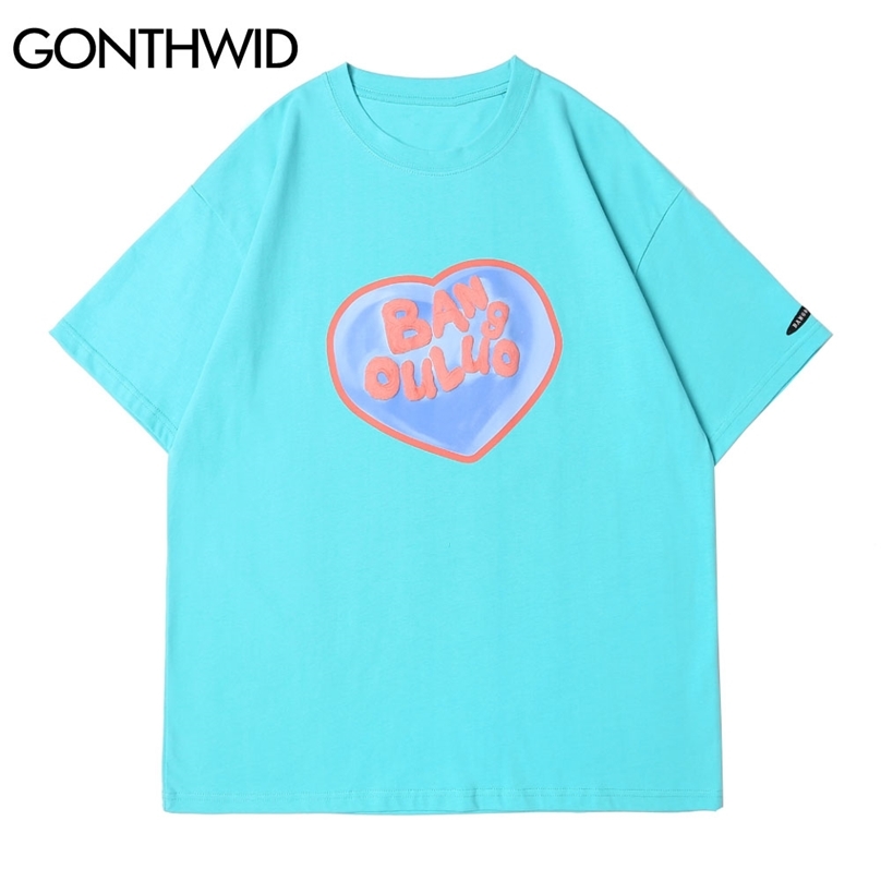 Tshirts Harajuku Creative Heart Print Short Sleeve Tees Shirts Mens Hip Hop Casual Cotton T-Shirts Summer Fashion Tops 210602, Black
Tshirts Harajuku Creative Heart Print Short Sleeve Tees Shirts Mens Hip Hop Casual Cotton T-Shirts Summer Fashion Tops 210602, Black