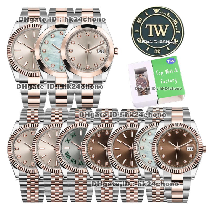 10 Styles Luxury Watches 126331 126301 TW 41mm 904L Stainless Steel Cal.3235 Automatic Mens Watch Sapphire Crystal Rose Gold Two-tone Bracelet Gents Wristwatches, Original box 1
10 Styles Luxury Watches 126331 126301 TW 41mm 904L Stainless Steel Cal.3235 Automatic Mens Watch Sapphire Crystal Rose Gold Two-tone Bracelet Gents Wristwatches, Original box 1