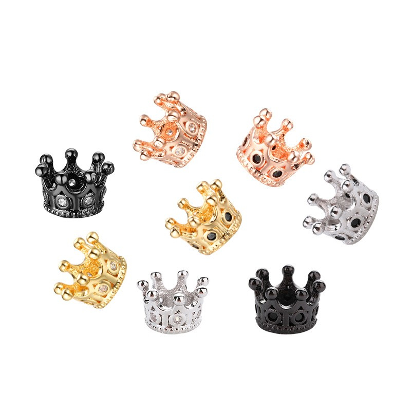 Gold Silver Plated High Quality Micro Pave Copper Crown Charms Handmade DIY Jewelry Charm
Gold Silver Plated High Quality Micro Pave Copper Crown Charms Handmade DIY Jewelry Charm