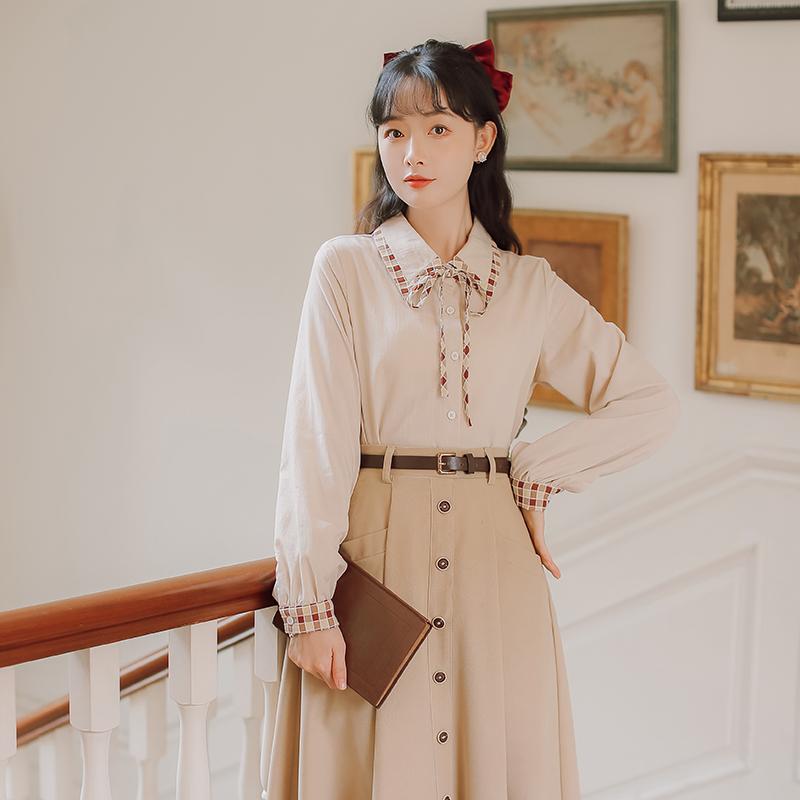 Women' Blouses & Shirts Literary Small Fresh Plaid Blouse 2021 Spring Long Sleeved Lapel Stitching Shirt Bow Sweet Cute Tops Vestidos, Blue
Women' Blouses & Shirts Literary Small Fresh Plaid Blouse 2021 Spring Long Sleeved Lapel Stitching Shirt Bow Sweet Cute Tops Vestidos, Blue