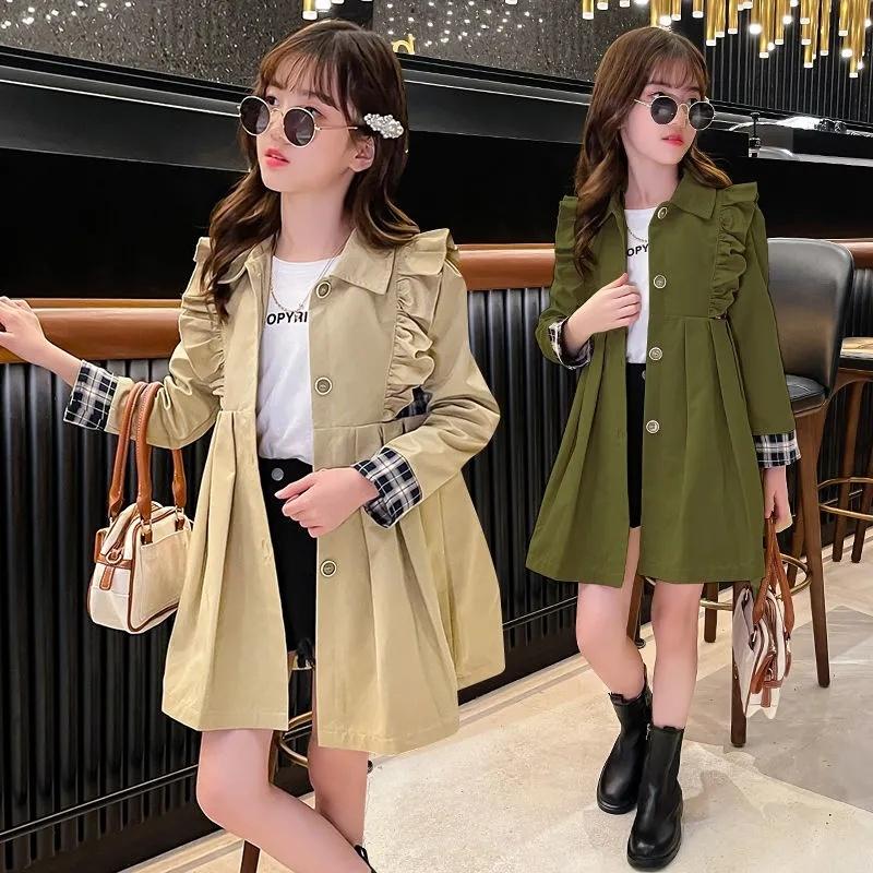 Coat Kids Windbreaker Cute Ruffle Outwear Baby Clothes Children's Princess Jackets For Girls 4T 6 8 10 12 Years Clothing, Blue;gray
Coat Kids Windbreaker Cute Ruffle Outwear Baby Clothes Children's Princess Jackets For Girls 4T 6 8 10 12 Years Clothing, Blue;gray