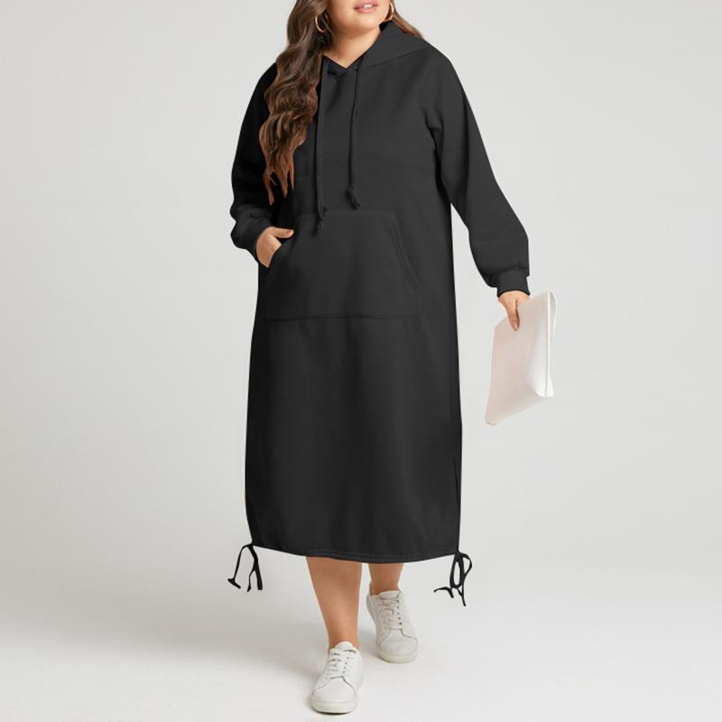 Plus Size Dresses Celmia Women Sweatshirt Autumn Long Sleeve Fleece Warm Hoodie Dress 2022 Fashion Drawstring Hem Solid Hoody, Black
Plus Size Dresses Celmia Women Sweatshirt Autumn Long Sleeve Fleece Warm Hoodie Dress 2022 Fashion Drawstring Hem Solid Hoody, Black
