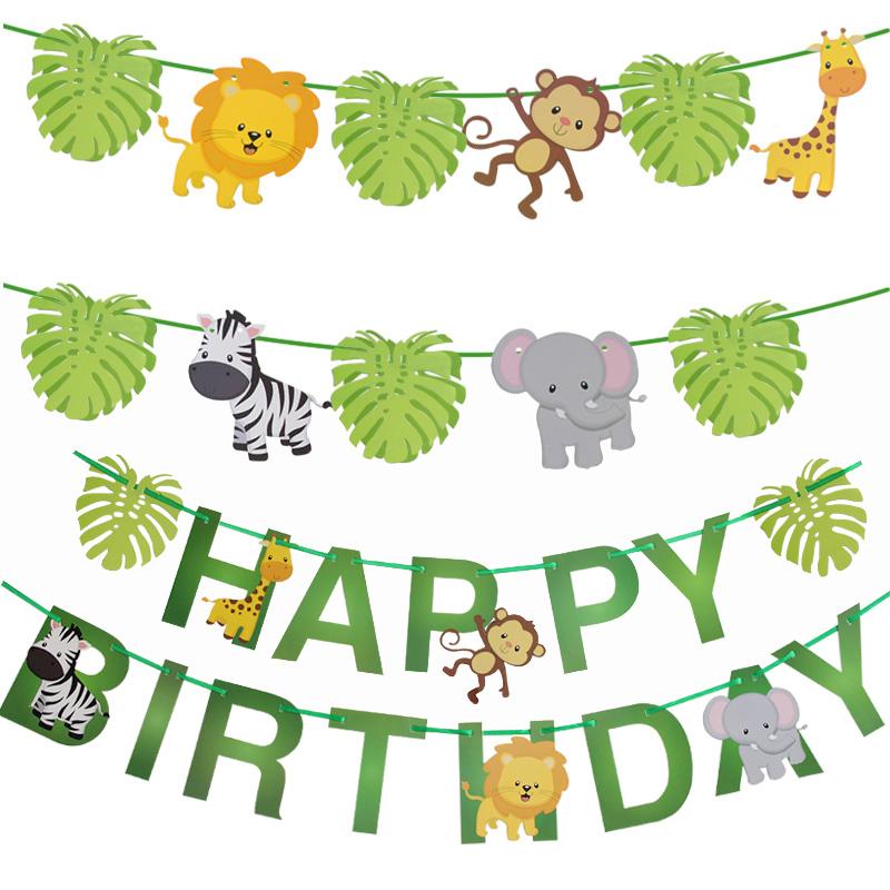Party Decoration Jungle Animal Paper Banner 1st Birthday Decorations Kids Safari Zoo Garland Baby Shower Boy Happy
Party Decoration Jungle Animal Paper Banner 1st Birthday Decorations Kids Safari Zoo Garland Baby Shower Boy Happy