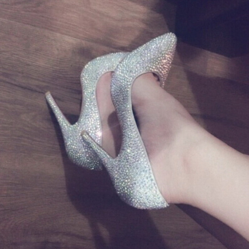 Sexy Fashion Women Rhinestone Shoes High Heels Shoe,Red Bottom Pointy Pumps,Womens Brand Red Sole Crystal Wedding Dress Shoes heel 12-10-8cm, Not ship
Sexy Fashion Women Rhinestone Shoes High Heels Shoe,Red Bottom Pointy Pumps,Womens Brand Red Sole Crystal Wedding Dress Shoes heel 12-10-8cm, Not ship