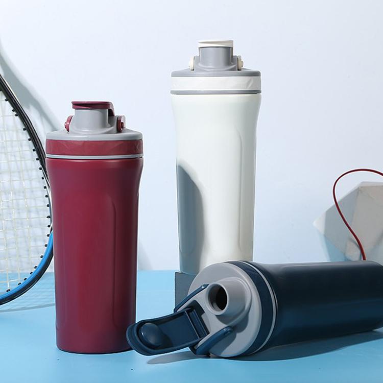 2021 800ml Large Capacity Time Marker GYM Outdoor Albumen Powder Stainless Steel Shaker Sport Water Bottle Free shipping