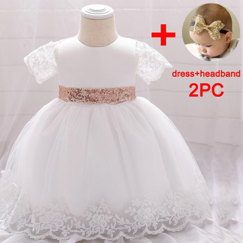 Girl's Dresses White Infant 2 1 Year Birthday Dress For Baby Girl Clothes Sequin Princess Party Ceremony Costumes
Girl's Dresses White Infant 2 1 Year Birthday Dress For Baby Girl Clothes Sequin Princess Party Ceremony Costumes