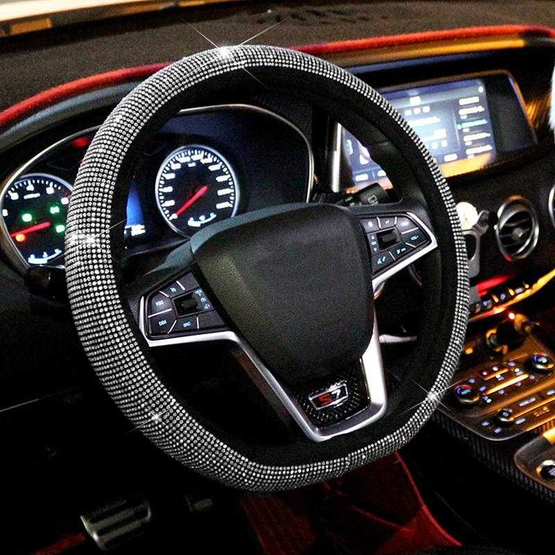 Steering Wheel Covers Universal D-type Rhinestones Auto Cover Diamond Car Bling Accessories Interior For Women Girls Decoration
Steering Wheel Covers Universal D-type Rhinestones Auto Cover Diamond Car Bling Accessories Interior For Women Girls Decoration