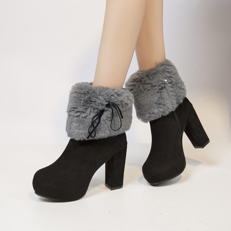 Dress Shoes High Heels Boots Women Winter Platform Plush Warm Pumps 2021 Fashion Wedding Ankle Zapatos De Mujer, Black
Dress Shoes High Heels Boots Women Winter Platform Plush Warm Pumps 2021 Fashion Wedding Ankle Zapatos De Mujer, Black
