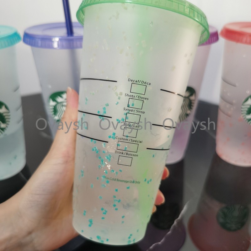 Starbucks Color Changing Tumbler Reusable 24oz/710ml Custom Coffee Bottom Pillar Shape Holiday Travel Mugs Magic With Cylinder Lid Straw Stopper, Multi-color
Starbucks Color Changing Tumbler Reusable 24oz/710ml Custom Coffee Bottom Pillar Shape Holiday Travel Mugs Magic With Cylinder Lid Straw Stopper, Multi-color