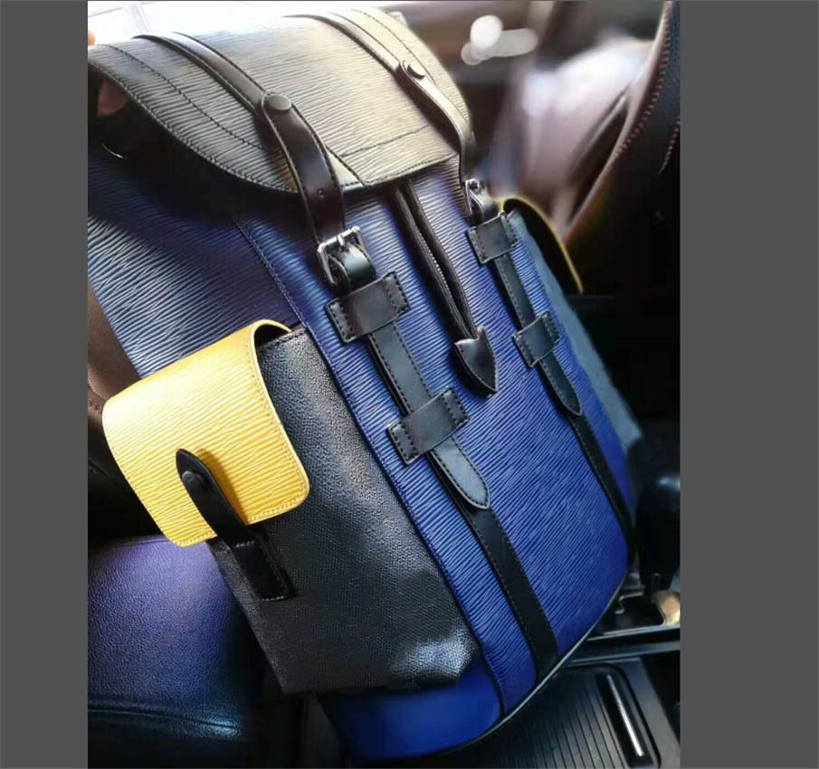 Unisex Backpack designer Backpacks Textured New Fashion book Bags men women bag handbag, Blue
Unisex Backpack designer Backpacks Textured New Fashion book Bags men women bag handbag, Blue