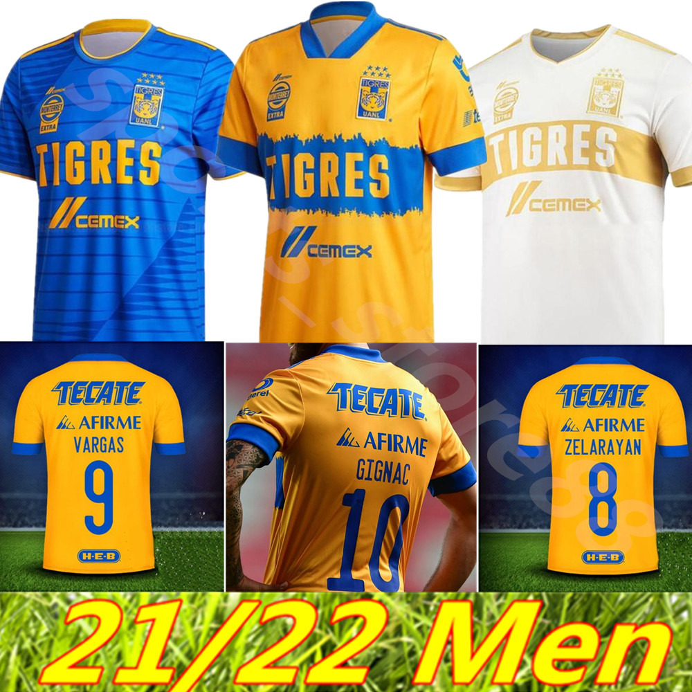 21/22 7 Star NAUL Tigres Home Soccer Jerseys 2021 2022 Away GIGNAC Camiseta de Foot Maillot Shirt Third Football Uniform, Colour
21/22 7 Star NAUL Tigres Home Soccer Jerseys 2021 2022 Away GIGNAC Camiseta de Foot Maillot Shirt Third Football Uniform, Colour