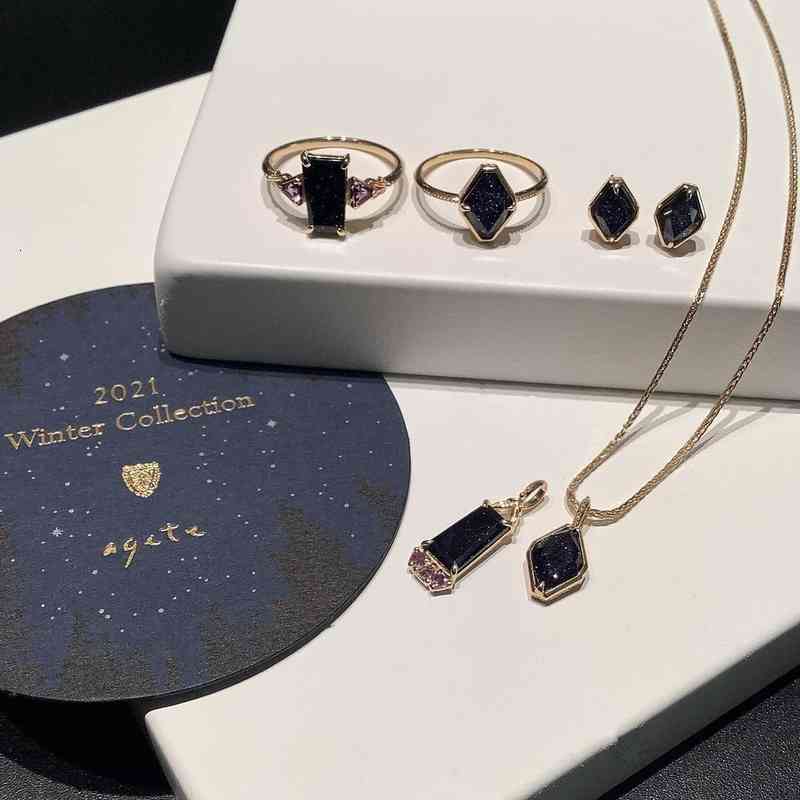 Age Same Earring Necklace Quiet Forest Palace Elegant Diamond Purple Stone Ring 925 Silver