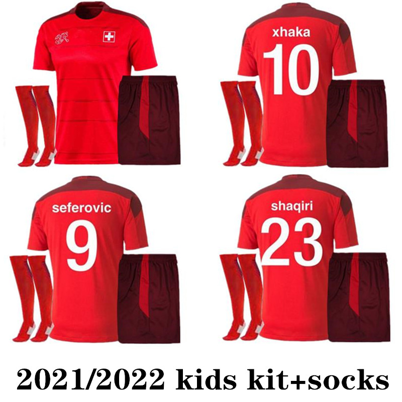 2021 2022 Switzerland Soccer kids kit and socks Jersey national team home away 20 21 22 SEFEROVIC FREULER SHAQIRI LANG EMBOLO BEHRAMI Swiss, Black
2021 2022 Switzerland Soccer kids kit and socks Jersey national team home away 20 21 22 SEFEROVIC FREULER SHAQIRI LANG EMBOLO BEHRAMI Swiss, Black
