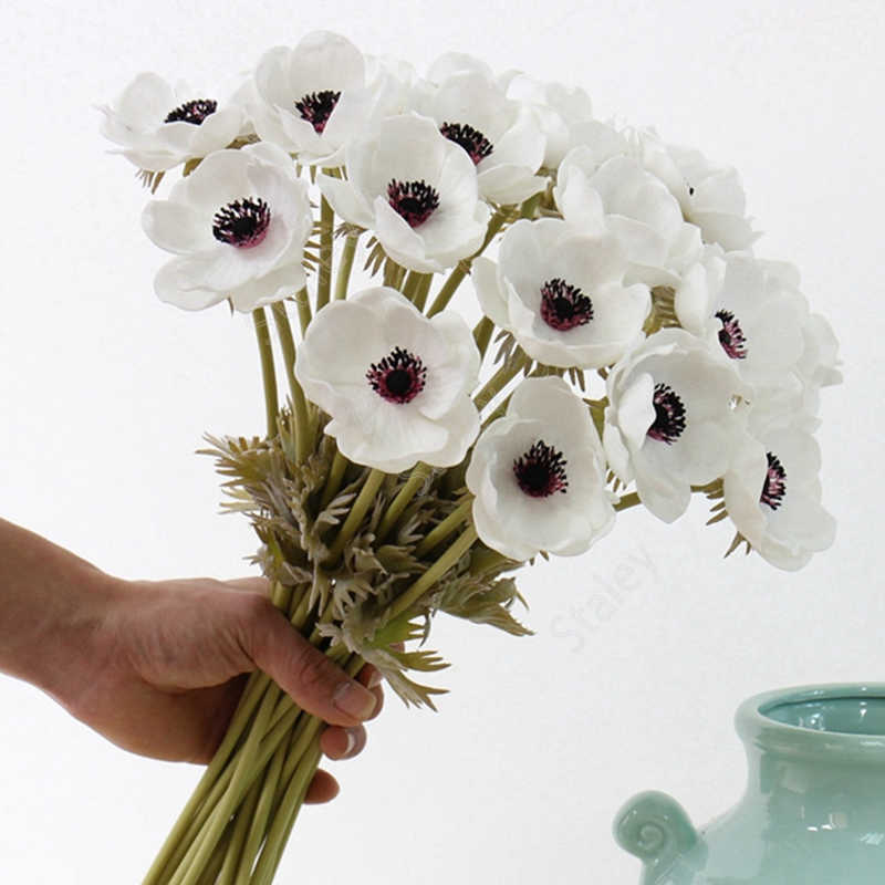 Real Touch Artificial Anemone Silk Flores Artificiales For Wedding Holding Fake Flowers Home Garden Decorative Wreath DAS42, White
Real Touch Artificial Anemone Silk Flores Artificiales For Wedding Holding Fake Flowers Home Garden Decorative Wreath DAS42, White