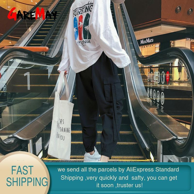 Kaki High Waist Cargo Pants Women Camo Joggers Loose Sweatpants Korean Hip Hop For Casual Streetwear Black Trousers 210428
