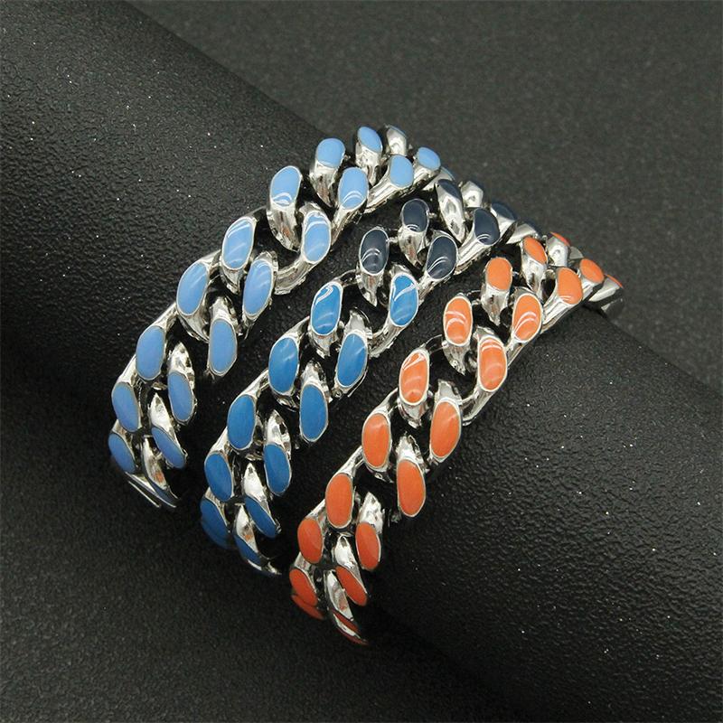 Link, Chain WeSparking EMO Cuban Bracelet For Unisex Punk Hip-Hop Curb Clip Clasp Fashion Jewelry Enamel Craft Lovely Gifts
Link, Chain WeSparking EMO Cuban Bracelet For Unisex Punk Hip-Hop Curb Clip Clasp Fashion Jewelry Enamel Craft Lovely Gifts