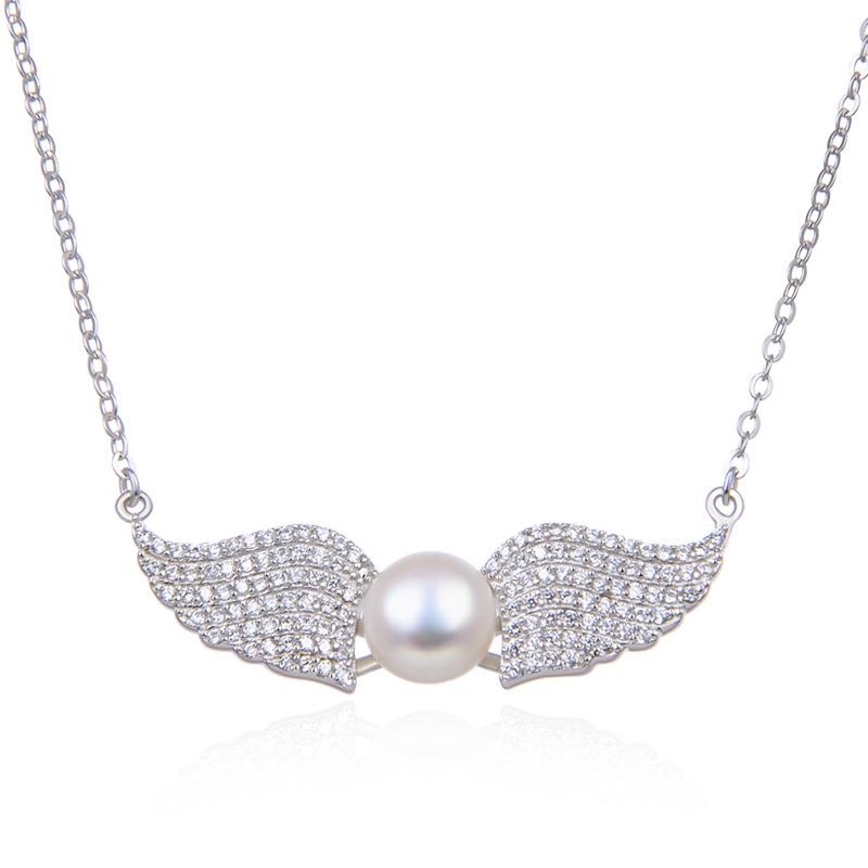 Pendant Necklaces Fresh Water Pearl With Full Zircon Wing Necklace Cross Chain Choker Fancy Jewelry For Women Children
Pendant Necklaces Fresh Water Pearl With Full Zircon Wing Necklace Cross Chain Choker Fancy Jewelry For Women Children