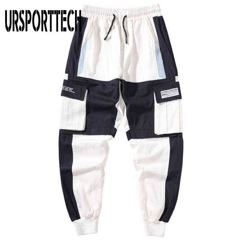 Cargo Men Pants Trousers Hip Hop Joggers Teenager Boys Pants Pocket Casual Techwear Harem Streetwear Student Trousers Sweatpants 211112