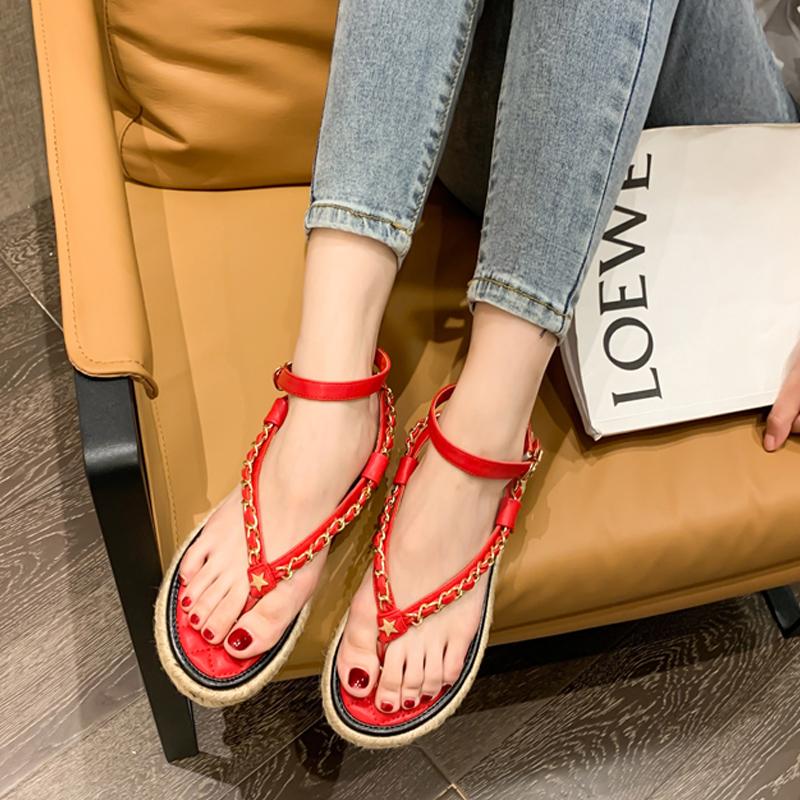Platform Women Sandals 2021 Slippers Chain Flip Flops Female Casual Shoes Heel Fisherman For Woman Ankle Strap, Black
Platform Women Sandals 2021 Slippers Chain Flip Flops Female Casual Shoes Heel Fisherman For Woman Ankle Strap, Black
